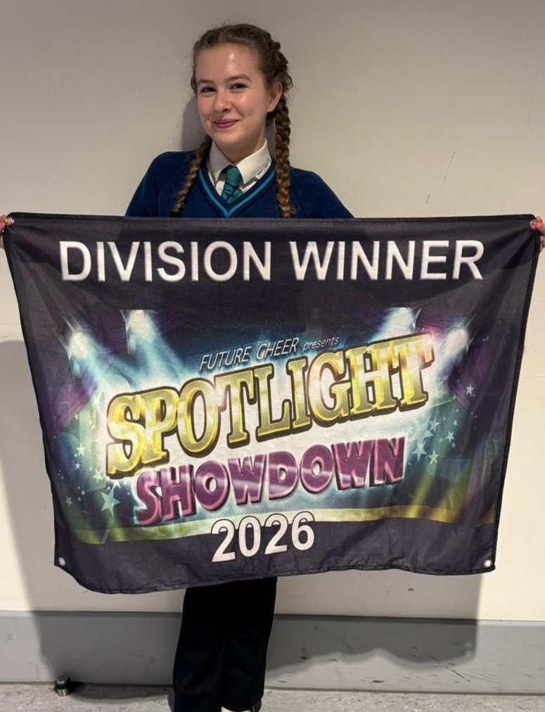 Huge congratulations to Miley for her amazing achievement at Spotlight Showdown 2026, where she shone on the cheerleading stage and came away a winner! 
Well done, Miley! Your hard work,&nbsp; energy, and team spirit continue to inspire us all.
 #HASU&nbsp; #studentsuccessstory Image