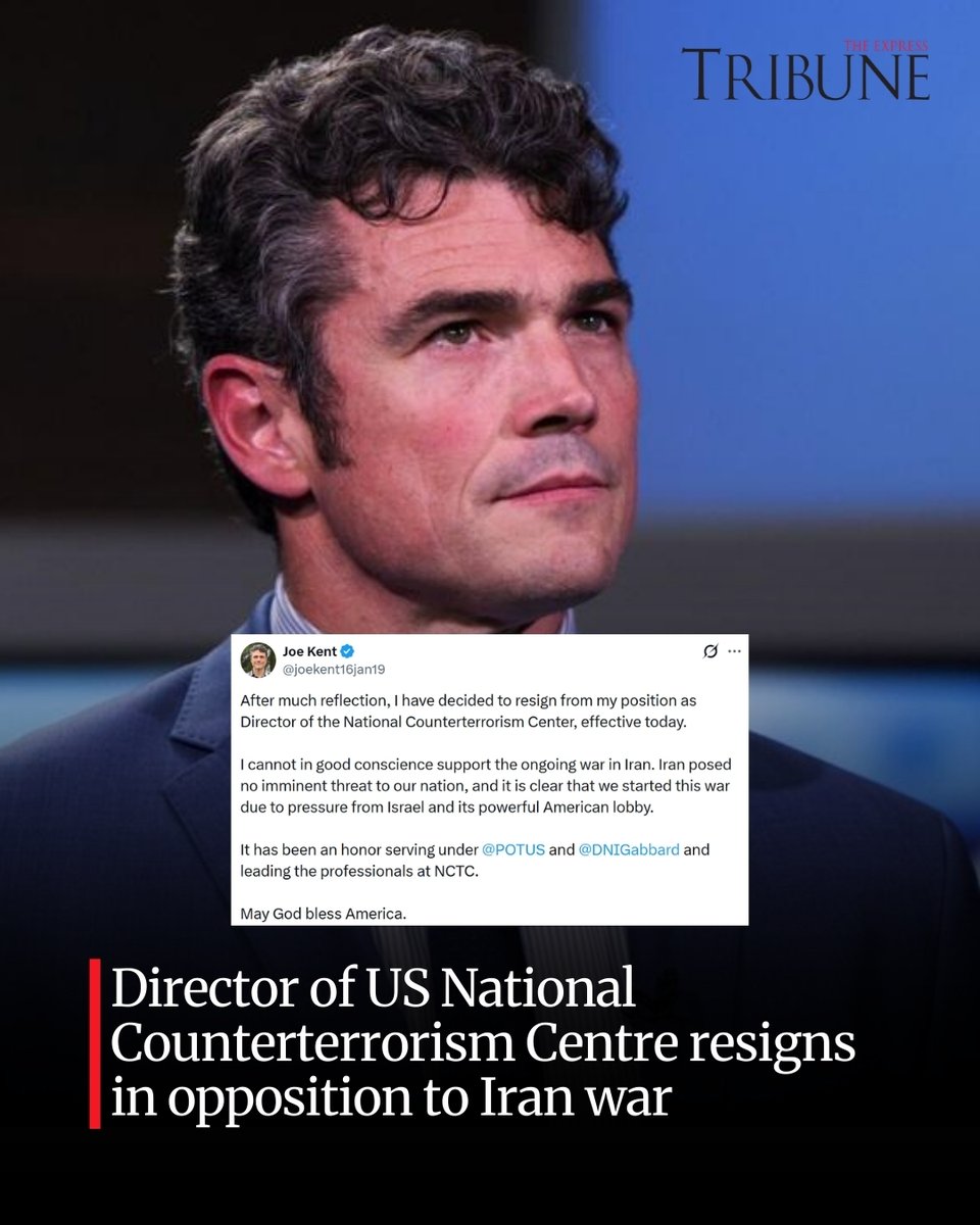 Imagem ilustrativa de Joe Kent discursando