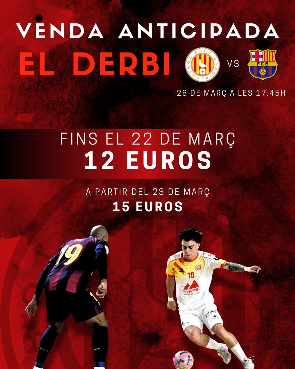 fsalagarcia's tweet photo. 🥳 Encara no tens la teva entrada pel #DerbiCatalà?

🎟️ https://t.co/DOwknp0oGo

#TempsDeCreure https://t.co/QRhDTG9Ep5