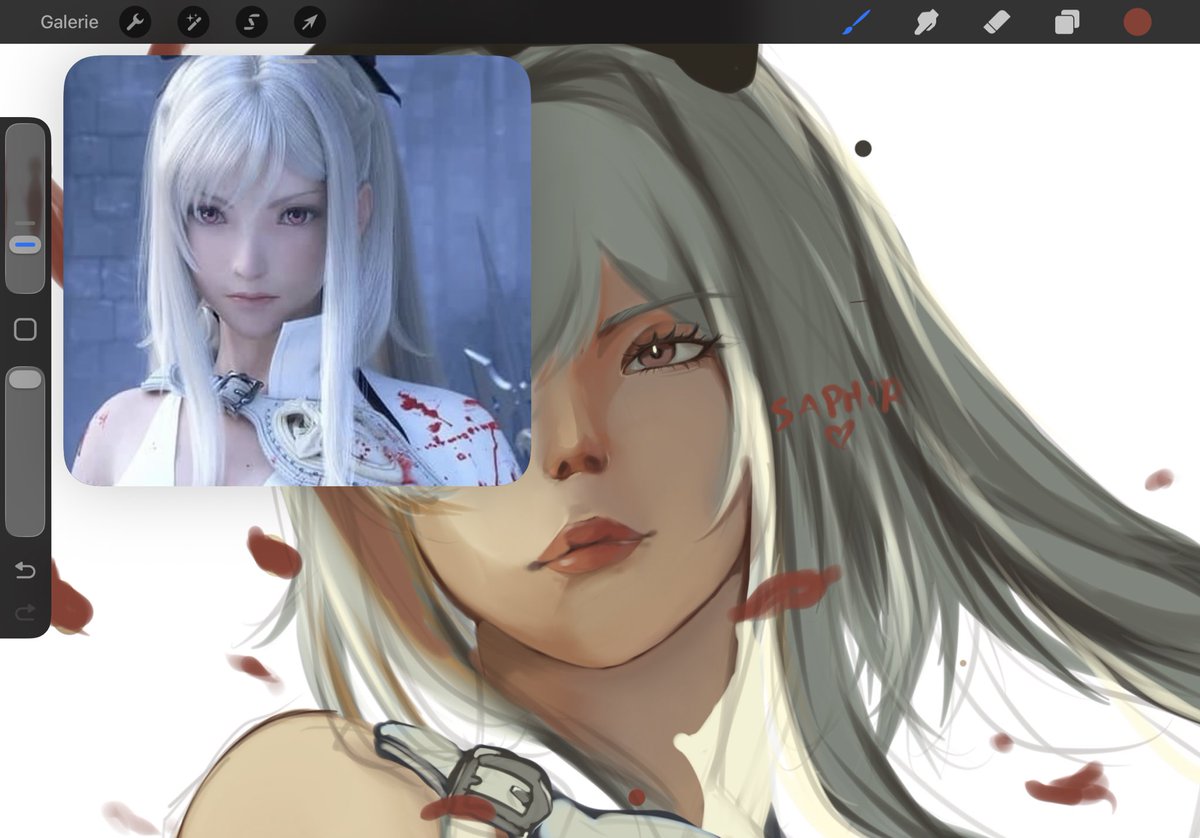 Saphir_ee's tweet photo. « Omg this looks amazing! Can I see the full drawing?» 
No.
#drakengard3 #NieR #NierAutomata #Zero https://t.co/0vN4OSQHBA