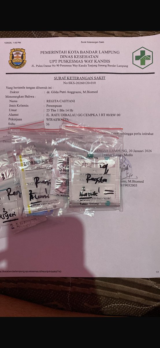 malioofhrza's tweet photo. yang bisa buat Surat sakit kaya gini sama sebur pricelist #zonauang https://t.co/OdLkrO5xbr