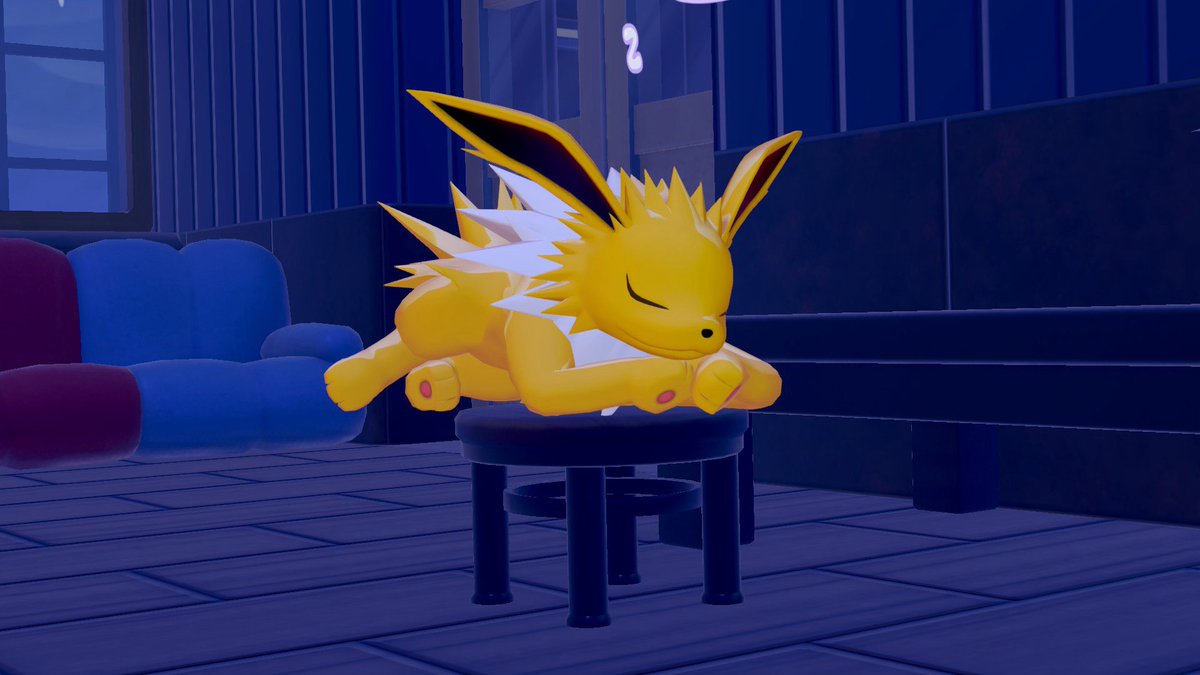 Glaceon(?) with da flower 🌺 tweet media