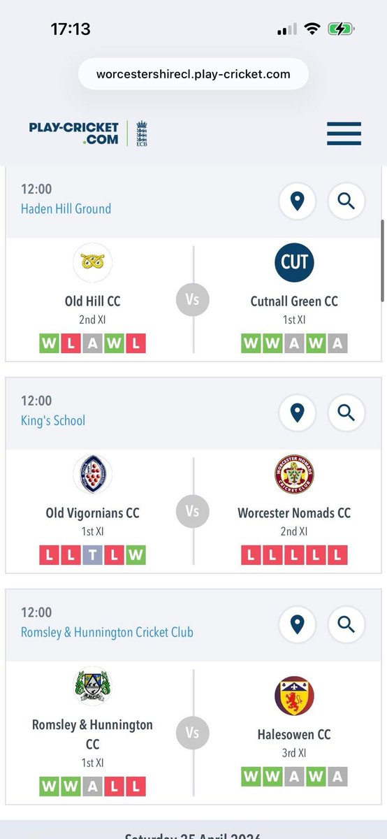 Worcestershire County League tweet media