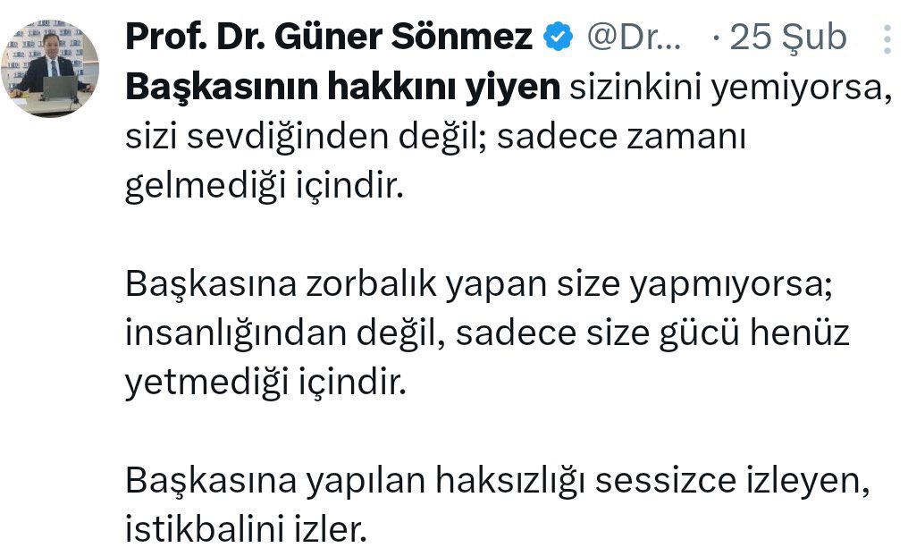 DrGunerSonmez's tweet photo. @asirihaklii Yahu o 500 binlik hesapsınız, asıl yazanın ismini paylaşmak bu kadar mı zor? https://t.co/OqBzc9Bojd