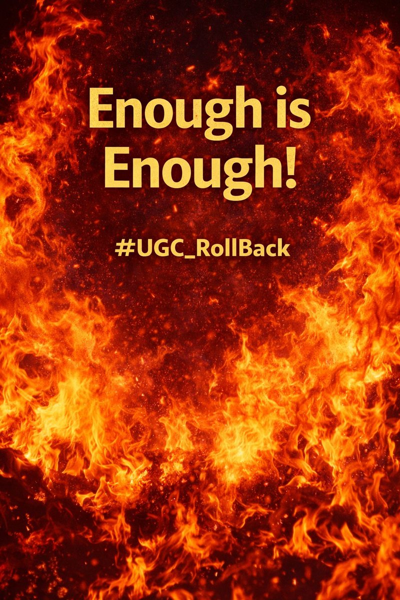 _Vishpala's tweet image. Ever since the GoI introduced those draconian UGC Regulations, I’ve been haunted by how the BJP 🗡 the General Category, throwing GC to casteist bloodhounds and risking the careers of lakhs of GC's students.
#UGC_RollBack
#19_March
#UGC_काला_कानून_वापस_लो
#Dontforgetdontforgive