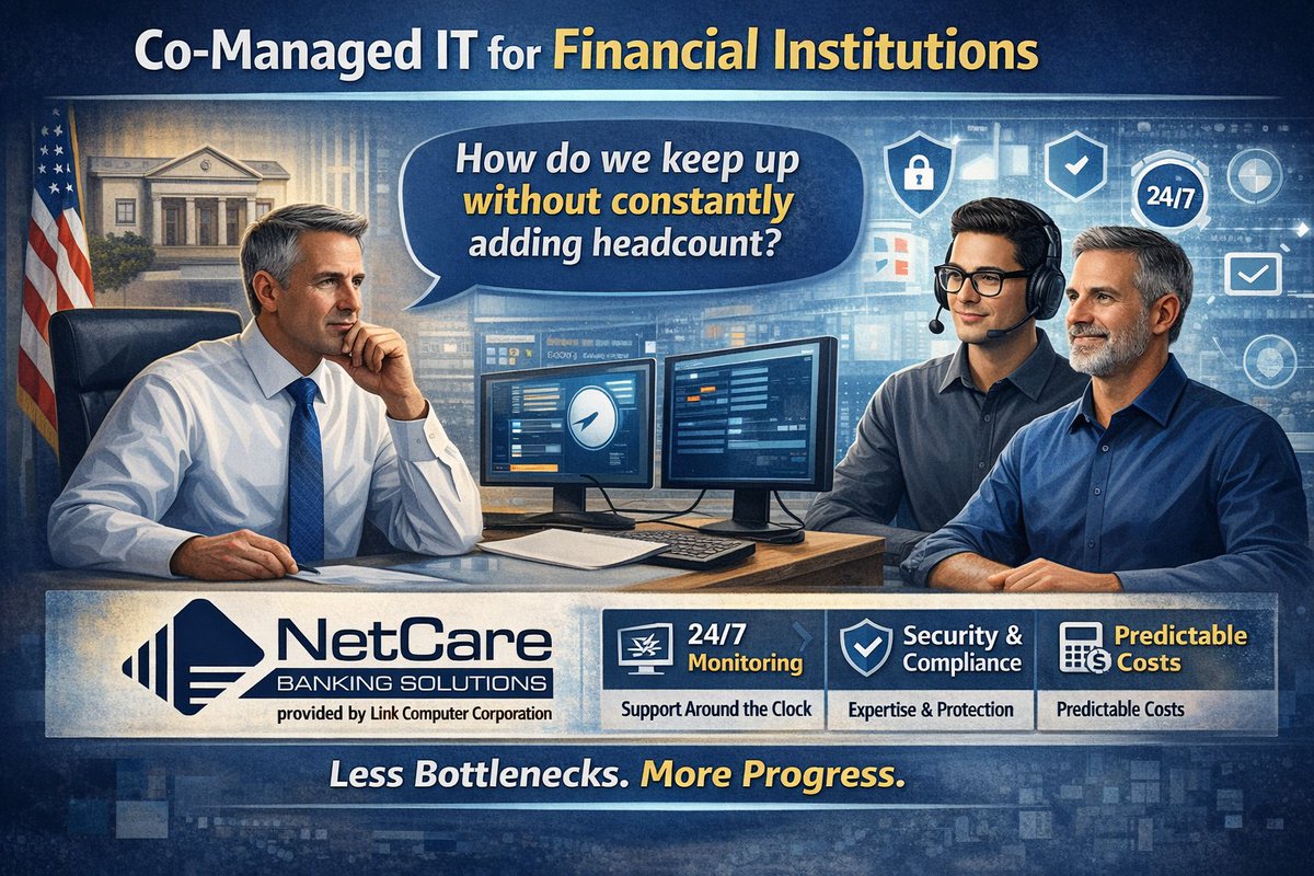 mstrait1171's tweet photo. Most financial institutions don’t need to add to or replace IT. They need to reinforce it.
Co-managed services = more capacity, better coverage, and fewer stalled projects—without adding headcount. https://t.co/AY0KKHSlQn