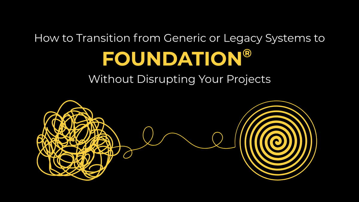 FoundationSoft's tweet photo. Switching from a legacy system to FOUNDATION® doesn’t have to mean disrupting your projects.

With the right plan and a team that understands construction, your transition can be smooth and stress-free.

See how to make the move without slowing down:
https://t.co/U7zjAFXveU https://t.co/sS1fOnPqMB