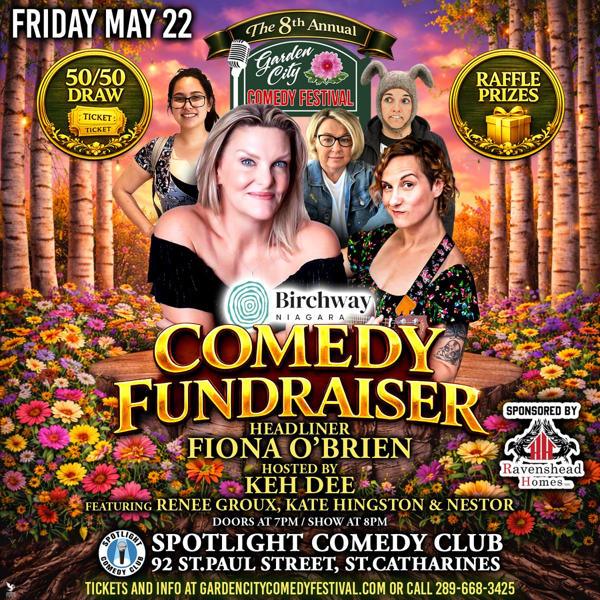 Are you ready to enjoy a bloomin' good time in support of Birchway Niagara? Join the Garden City Comedy Festival for their annual comedy fundraiser on May 22!  Visit their website to learn more and purchase your tickets today! gardencitycomedyfestival.com/events/birchwa…