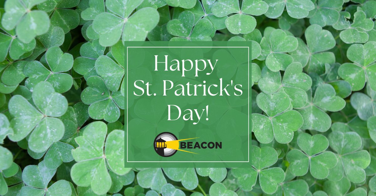 Wishing everyone a wonderful St. Patrick's Day filled with joy and prosperity. May you experience the luck of the Irish today! #beacontechnologies #HappyStPatricksDay