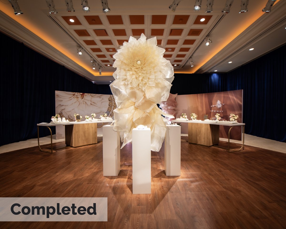 wearegilbert's tweet photo. From first render to final reveal — Tacori at the Couture Show, designed and built by Gilbert. ⁠
⁠
What started as a vision on screen came to life on the show floor through thoughtful design, precision detailing, and seamless execution. https://t.co/ZaIS6cEh1w