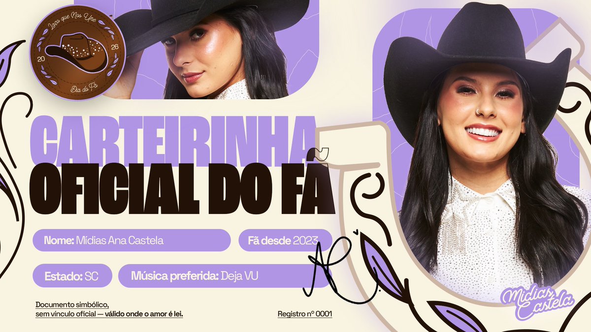SOU FÃ DE CARTEIRINHA 💜

Faz a sua com a template disponível no drive: drive.google.com/drive/folders/…