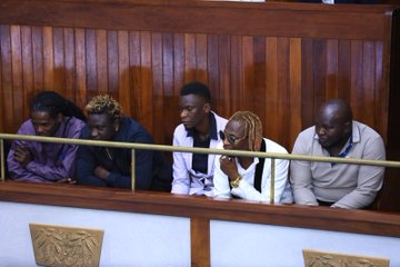 UPDATES; The Musicians under the Uganda Musicians Federation, led by Eddy Kenzo, were in the Parliament gallery over the Copyright and Neighbouring Rights (Amendment) Bill, 2025.

#TV1Updates