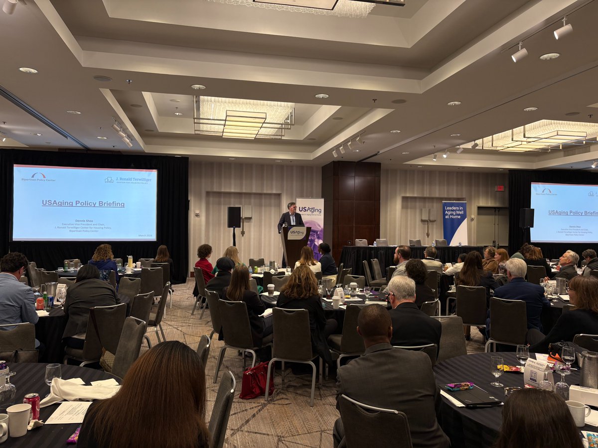 Thank you to @USAging for the invitation to speak on housing and its role in aging well. Expanding housing options and improving affordability are critical to helping older adults remain stable and thrive.