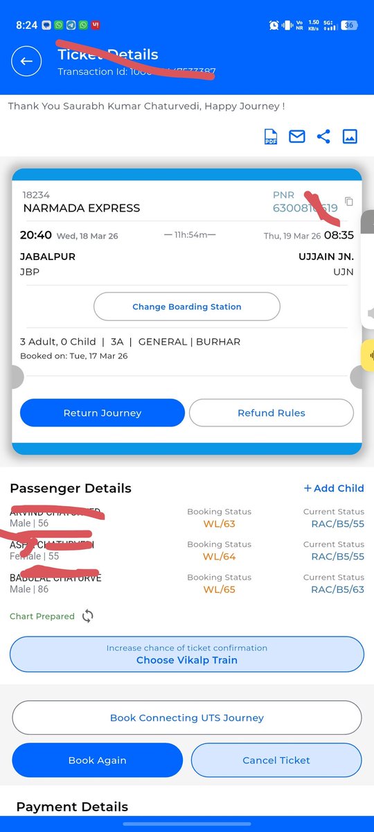 mr100rabhh's tweet photo. Pathetic system! RAC given to an 86-year-old senior citizen for a 12-hour journey. What’s the use of senior citizen quota then? @RailMinIndia @IRCTCofficial take this seriously @IRCTCofficial @RailwaySeva @wc_railway @AshwiniVaishnaw https://t.co/zWfhWS0UhN
