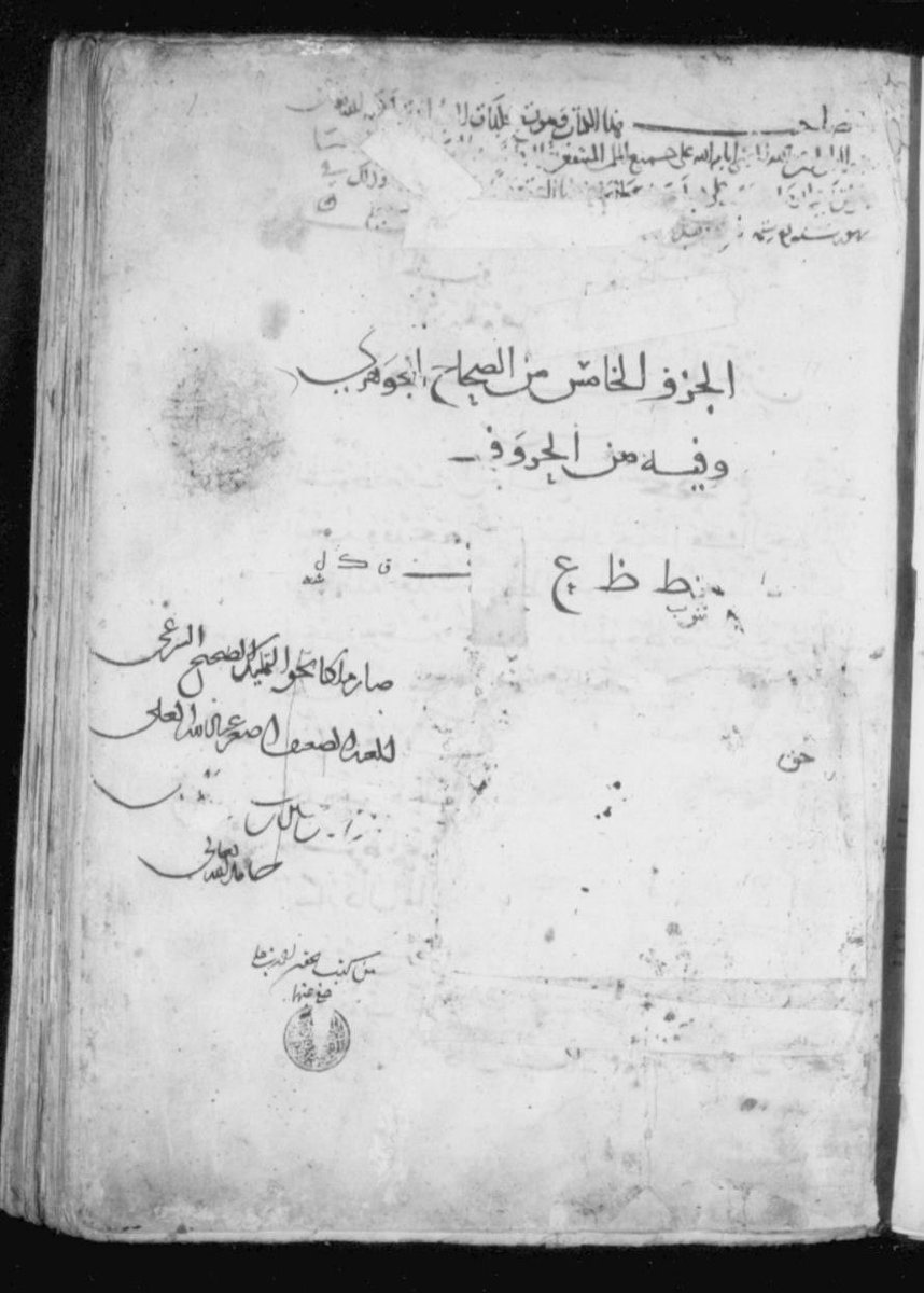 almaktutat's tweet photo. قطعة عتيقة ونفيسة من كتاب "تاج اللغة وصحاح العربية" للإمام اللغوي أبي نصر إسماعيل بن حماد الجوهري الفارابي (ت ٣٩٣ هـ)، تامة متقنة، من منسوخات ق ٧ هـ، وهي محفوظة بالمكتبة الوطنية النمساوية: 
https://t.co/1Nu2DYUKu8

المنتخب https://t.co/TEOpYI1xKw