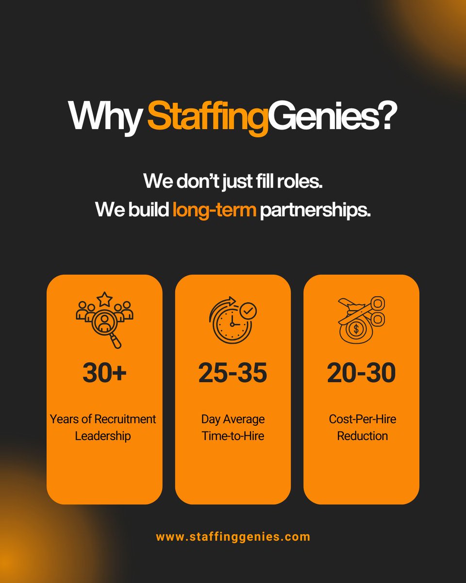staffinggenies's tweet image. Need to hire faster and smarter?

Stop searching. Start hiring the right talent with StaffingGenies.

Book a consultation today. zurl.co/TPf0i
 
#StaffingGenies #SmartHiring #TalentPartner #RecruitmentSolutions