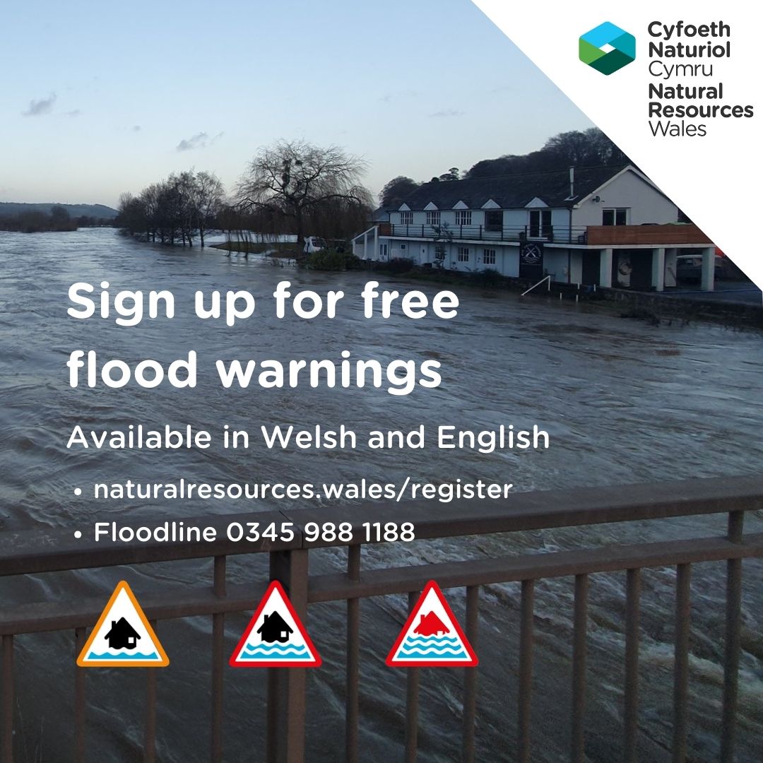 cardiffcouncil's tweet image. #Cardiff — don’t wait for the water to rise.
Get free flood alerts straight to your phone when your home or area is at risk.
It takes 2 minutes to sign up — those minutes could give you hours to prepare.
👉 Sign up via Natural Resources Wales: orlo.uk/quXHh
@natreswales