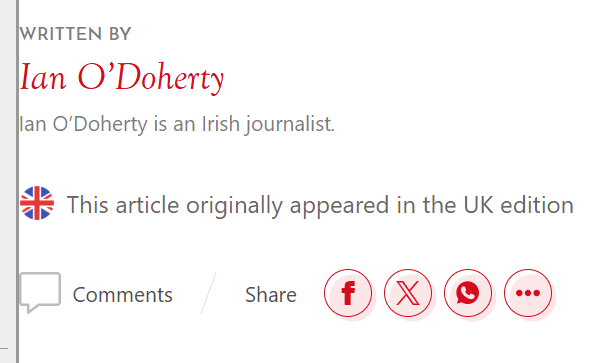 Today, an Irish journalist complains about Irish St Patrick's Day parades not celebrating "Ireland, Irishness, or Ireland’s patron saint." He does this in a British magazine and designs his piece for British readers.
(Remove the Mother from Mothering Sunday? Really?)