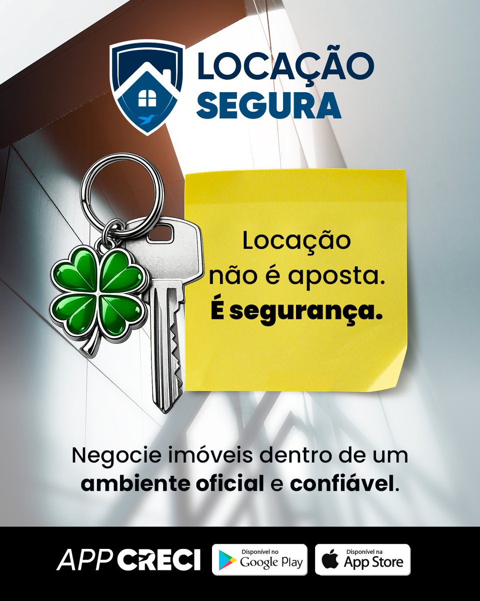 portalCRECISP's tweet image. Locação não é sorte.

É informação, transparência e ambiente confiável.

Negocie imóveis dentro de uma plataforma oficial, desenvolvida pelo CRECISP para trazer mais segurança a todas as partes envolvidas.

📷 Locação Segura — disponível no App CRECI.

#CRECISP #LocaçãoSegura