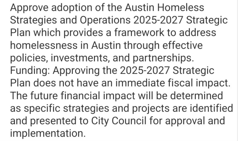 Austin City Council is voting to approve the Homeless Strategic Plan on March 26th, Item 31.

No input from taxpayers.
This will have vast reprocussions.

This will be used to justify more funding, more shelters &amp; navigation centers.

Share your thoughts📨
Tinyurl.com/emailaustincit…