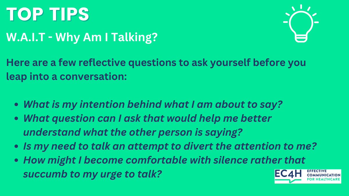 EC4H - Effective Communication for Healthcare tweet media