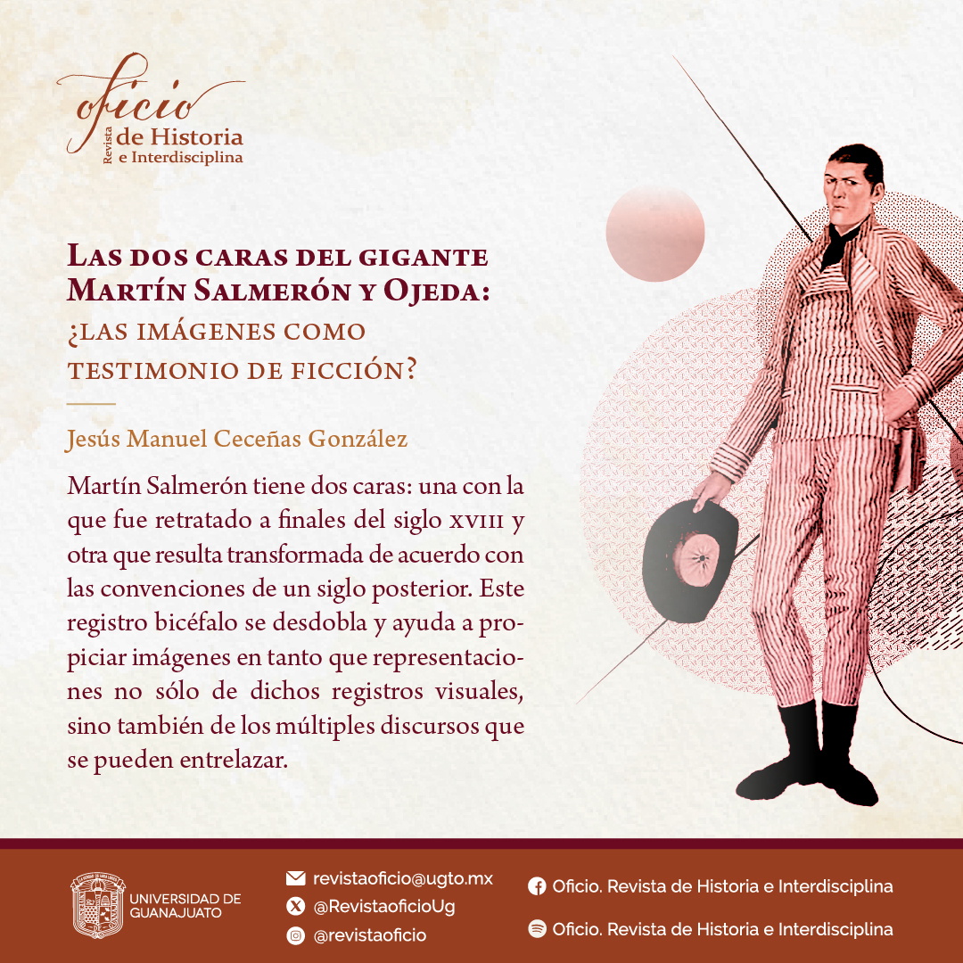 RevistaoficioUg's tweet image. Las dos caras del gigante Martín Salmerón y Ojeda: ¿las imágenes como testimonio de ficción?
👉Jesús Manuel Ceceñas González
Universidad de Guanajuato
orcid.org/0009-0009-3988…
DOI: doi.org/10.15174/orhi.…
#Iconografía #Representación #MemoriaHistórica #InvestigaciónHistórica