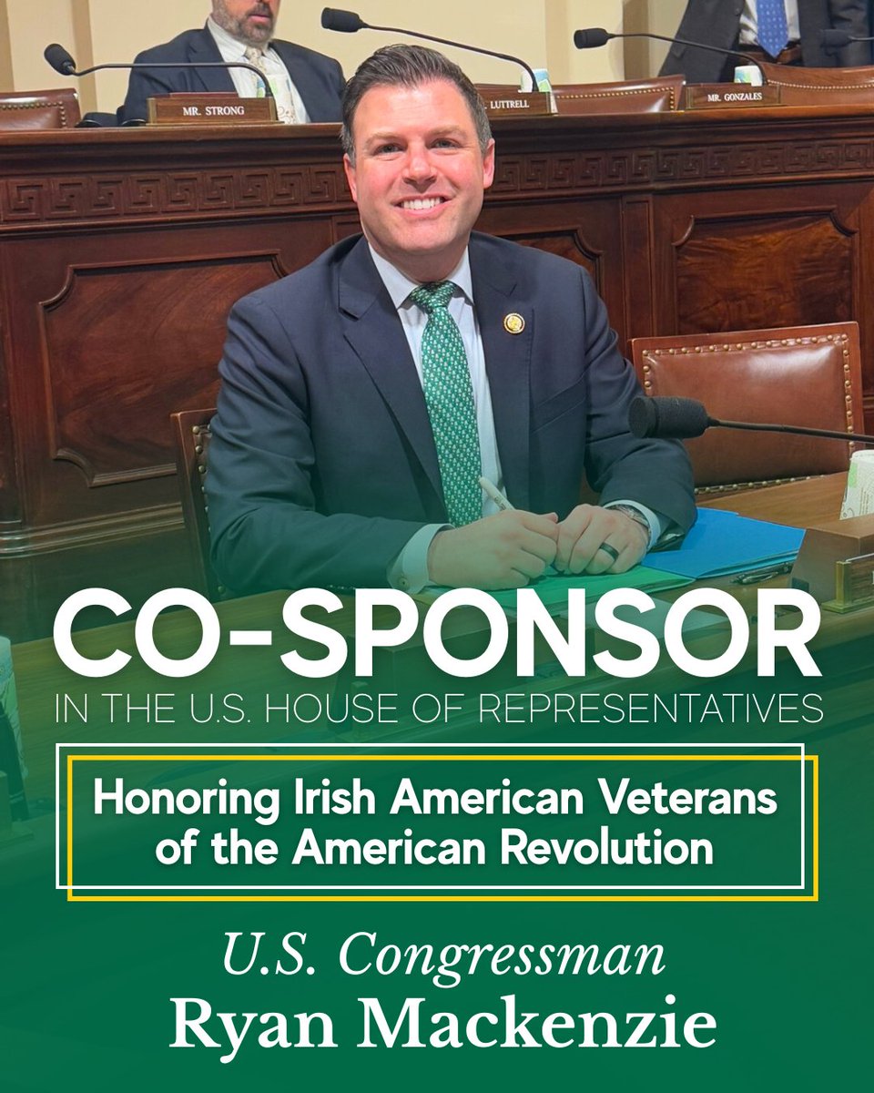 U.S. Congressman Ryan Mackenzie tweet media