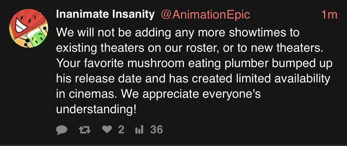 BFDI x Inanimate Insanity 2026 Tour Updates tweet media