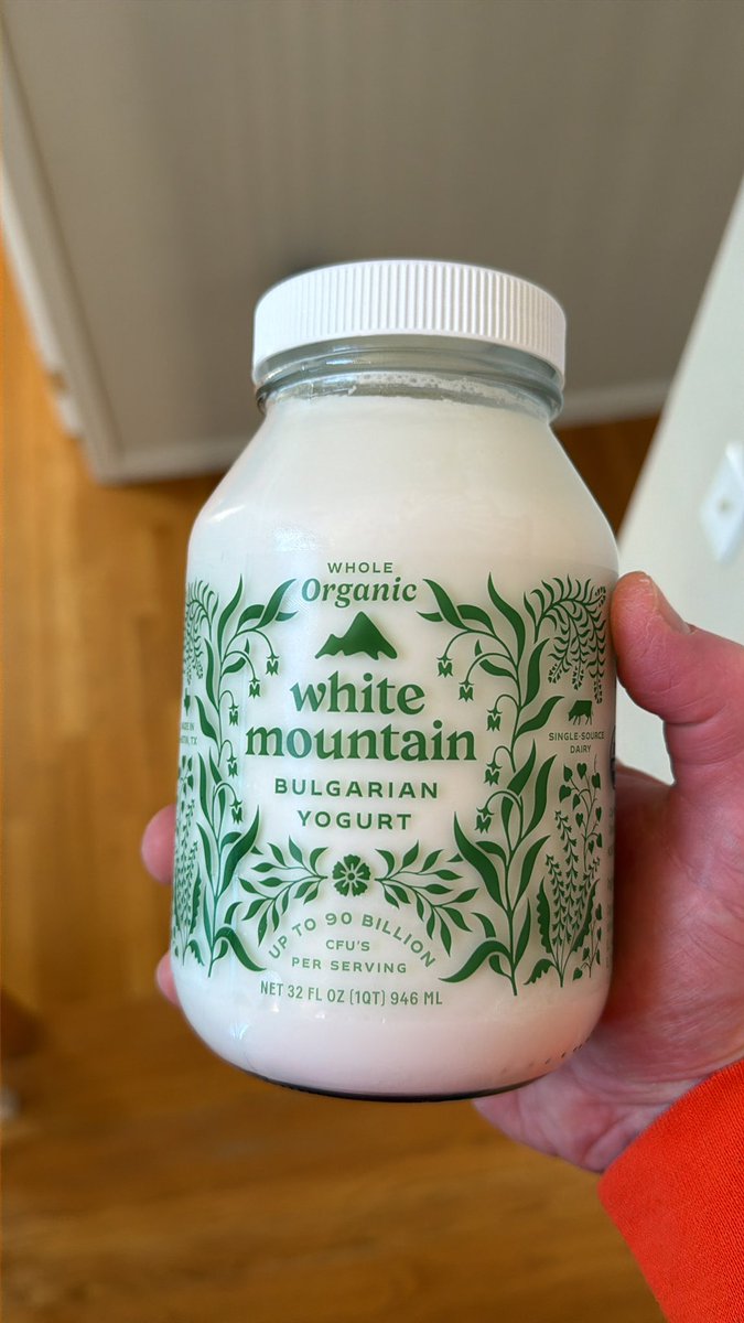 Good stuff at Whole Foods. It’s hard to find yogurt in glass containers.