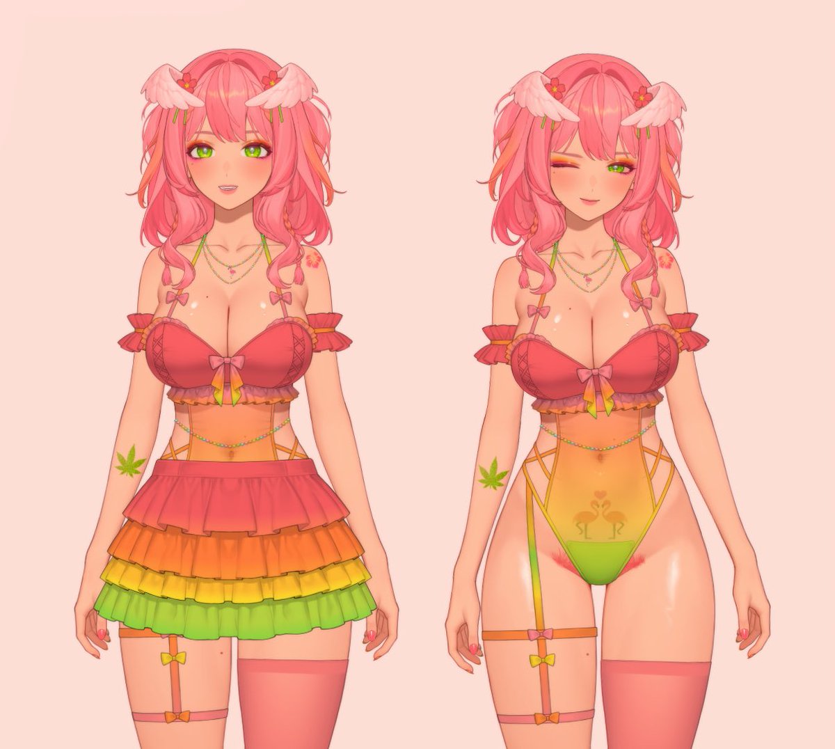 CannaLilyVT's tweet photo. My name is Canna Lily, I’m an angelic crossover between a flamingo and a spoonbill~🦩🌺
As the magical protector of the coastal wetlands, it’s my goal to spread conservation awareness while playing video games!
🔞🍃
#LizMetaCustomizableVtuber
#lizmetacustomizablemodel
#Vtuber https://t.co/UHJoMLV476