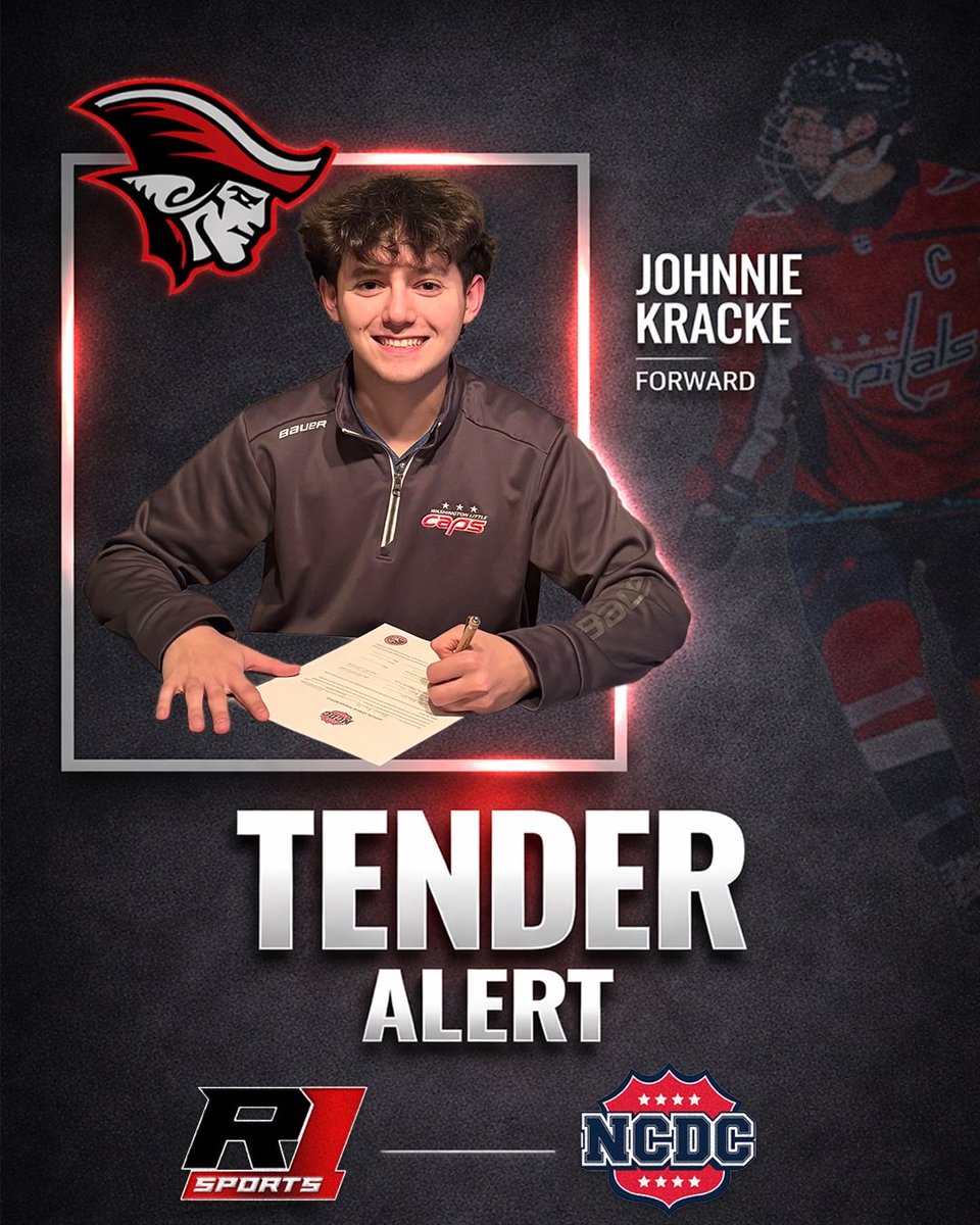 rule1hockey's tweet photo. Congratulations to Johnnie Kracke on signing a tender with the Potomac Patriots (NCDC).

The 2007 forward out of the Washington Little Caps U18 AAA program earns the next step in his junior career, a testament to his work ethic and development.

#rule1sports #thenextera #tender https://t.co/uRZH6dH1Q4