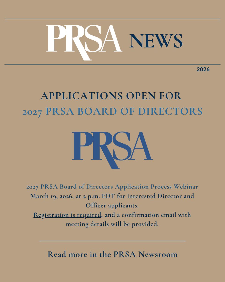 PRSA tweet media
