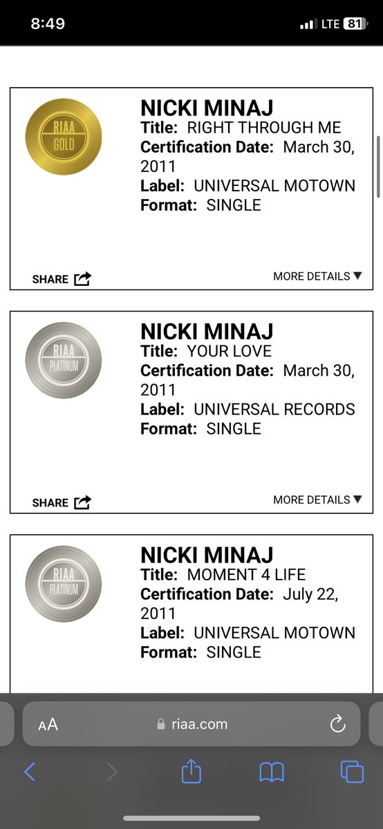 _manyuel's tweet photo. Look at all these big hits that woman doesn’t want to update!!😭
I badly want her to do so she can go to 200M+ https://t.co/3kwE8fZPI7