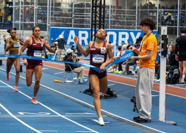 RunBlogRun's tweet photo. This is Episode 856 on #CoffeewithLarry for March 14, 2026: All About the 2026 NIKE Indoor Nationals! by Larry Eder, photo by Brian Eder/ @cameraathletica for RunBlogRun, https://t.co/01k8szVXgZ , #NIKEIndoorNationals, #WorldIndoorChamps, #coffeewithLarry https://t.co/5tAFnhoCEQ
