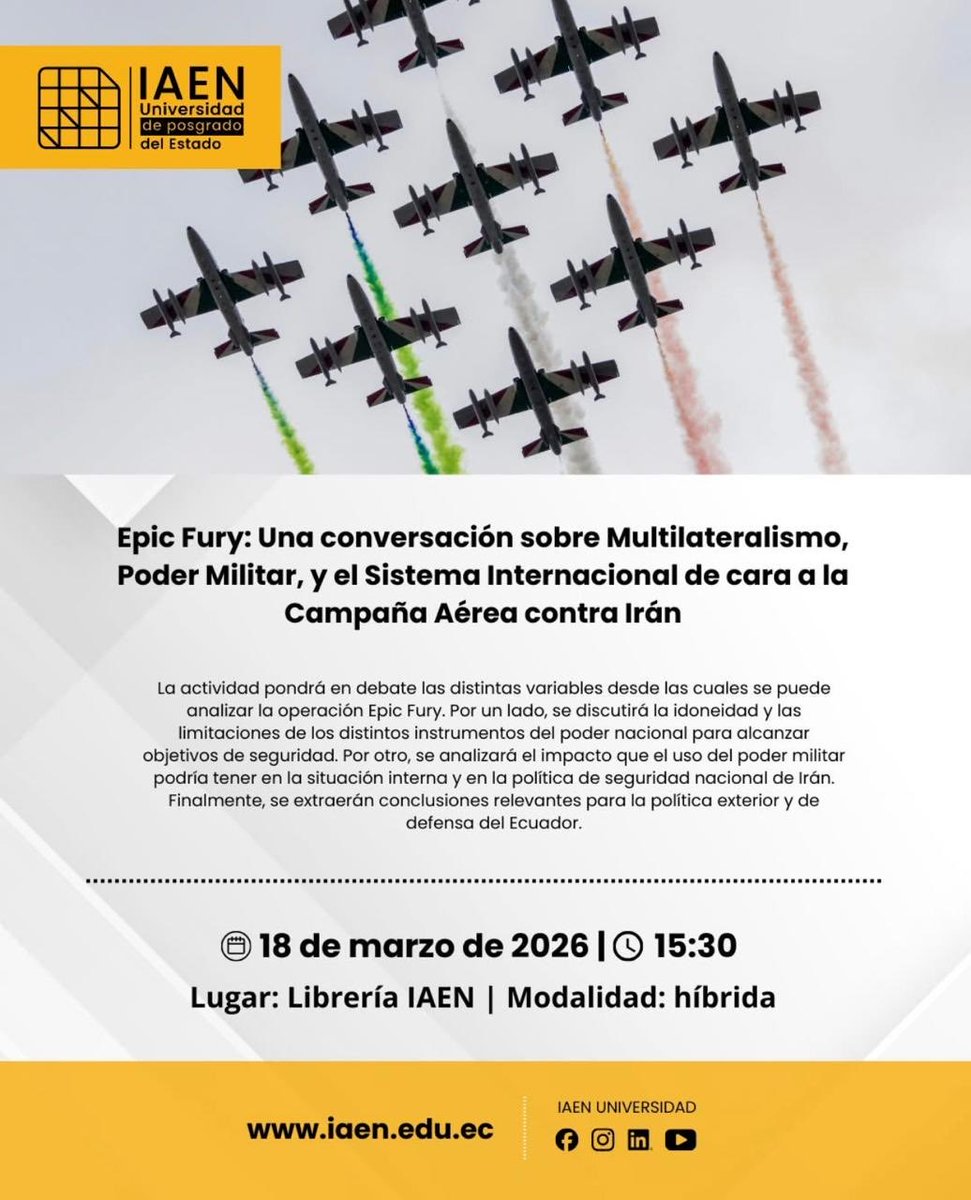 Asociación de Estudios Internaciones del Ecuador tweet media