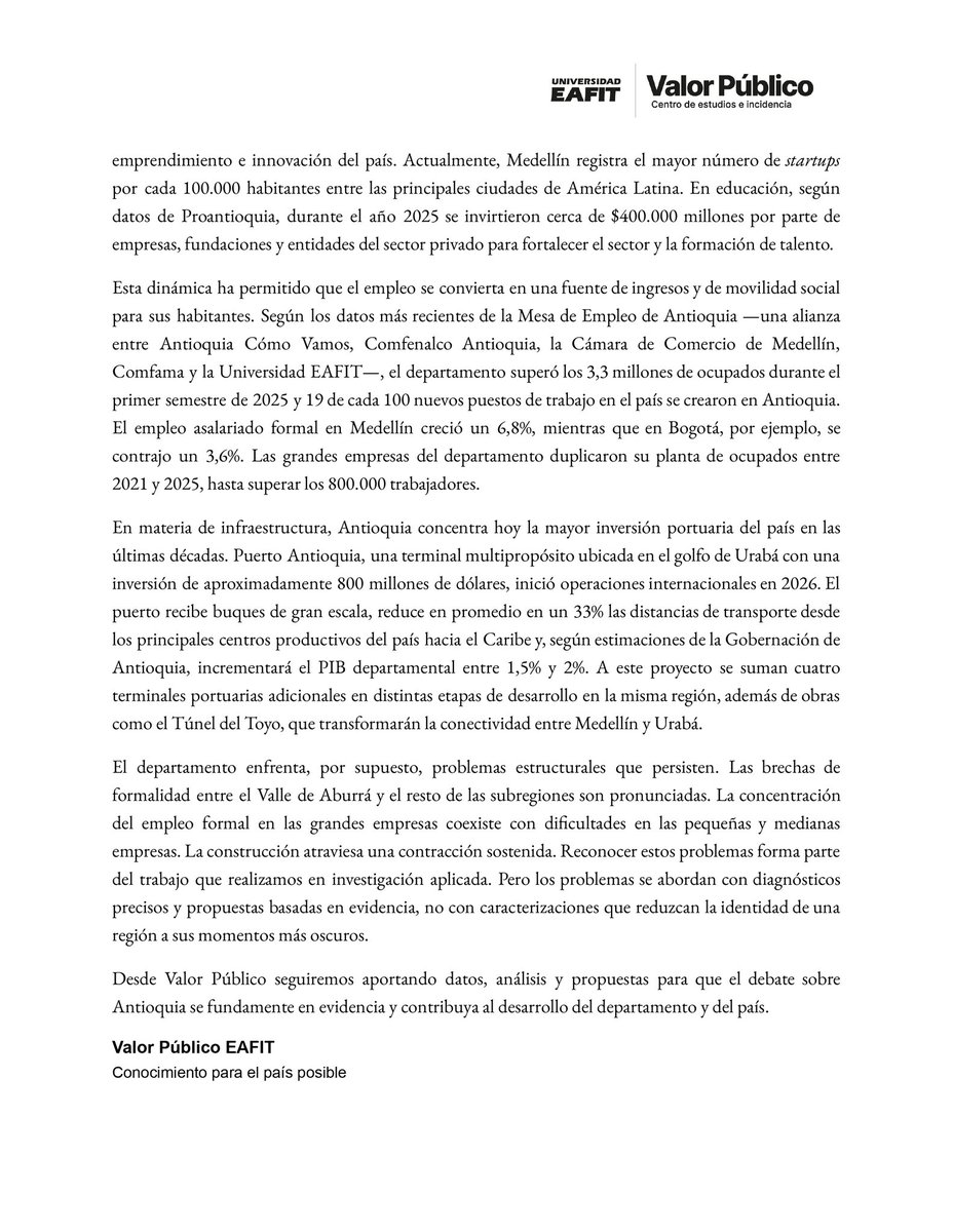 Valor Público EAFIT tweet media