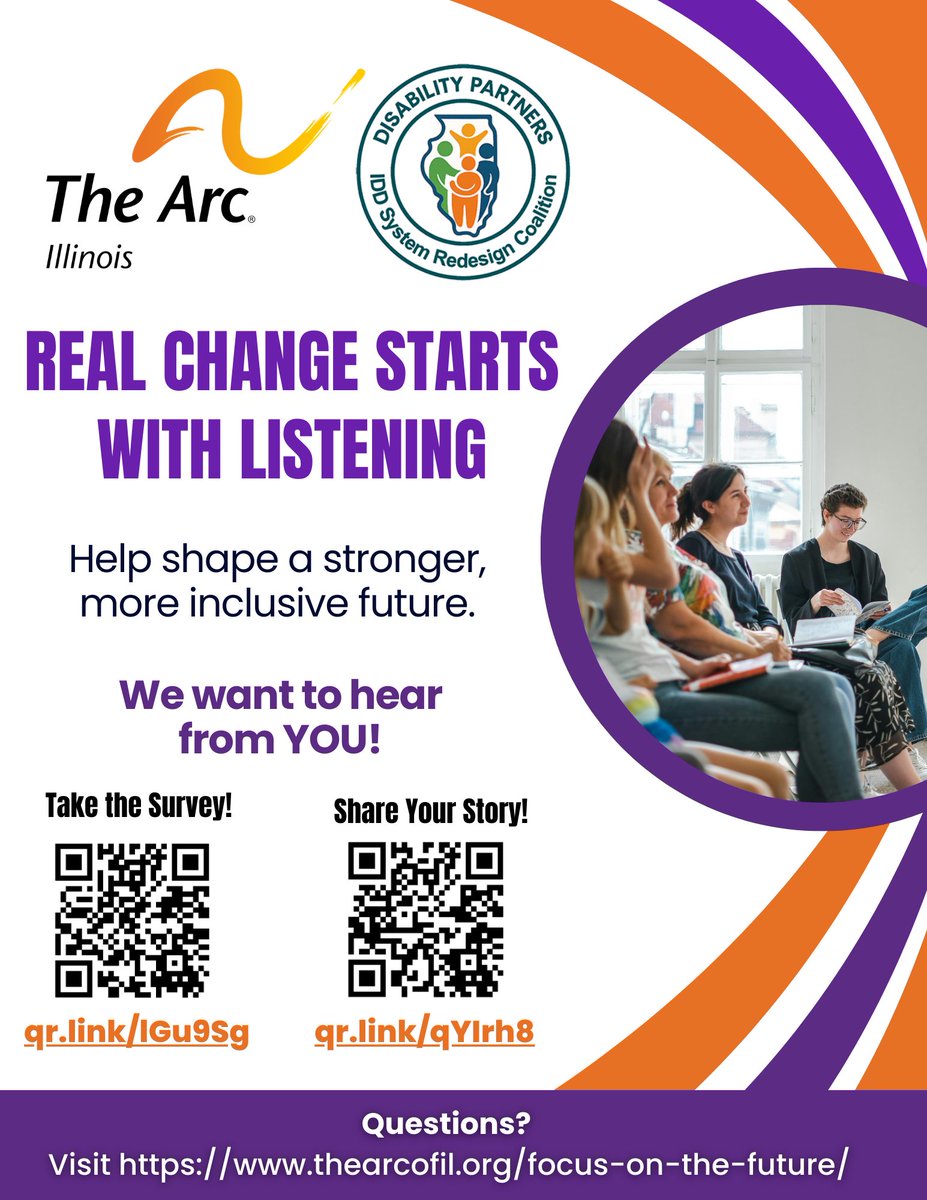 arcillinois's tweet photo. Submit your input ahead of the Statewide Summit on May 20, 2026.
Update: https://t.co/AnxYU6ERqf
✔️ Take the survey: https://t.co/TypuNCsqZZ
✔️ Share your story: https://t.co/TL56bZLcz1
✔️ Virtual Listening Session: https://t.co/5BBxJUcJfM

#YourVoiceMatters #TheArcofIllinois https://t.co/oJ0Qv3fPwu