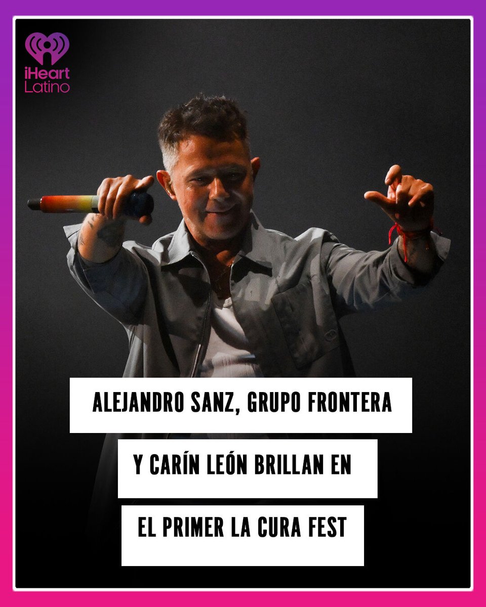 La 1era edición de La Cura Fest, creada por Carín León en Hermosillo, Sonora, reunió a destacados artistas de la música latina y ofreció dos jornadas llenas de momentos memorables. Entre los invitados sobresalieron Alejandro Sanz, Grupo Frontera, Jelly Roll, Kany García y otros.