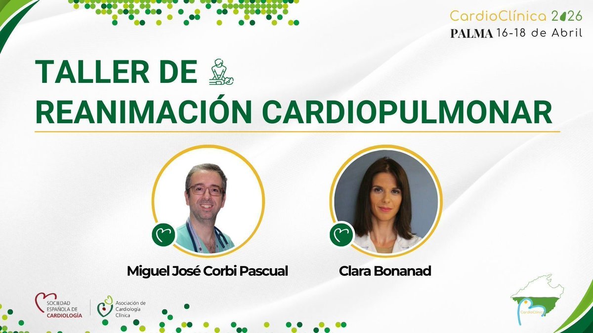 clinica_sec's tweet image. 🎉 Queda sólo 1 mes para #CardioClinica26‼️ 🌟 

El 16 de abril desde primera hora arrancan los Talleres!! En #RCP contaremos con @BonanadClara  &amp;amp; @corbi_miguel! No te lo puedes perder! 🗓️ 
buff.ly/Yut5qVM