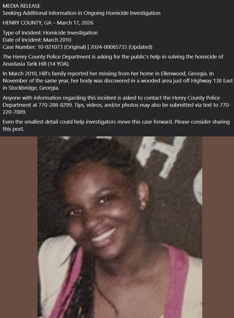 MEDIA RELEASE
Seeking Additional Information in Ongoing Homicide Investigation