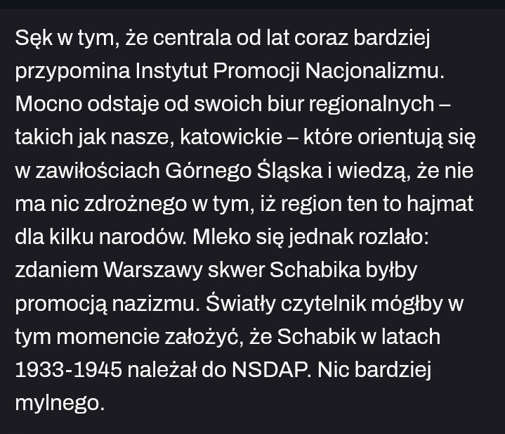 Tak na marginesie, pracownik <a href="/zachodni/">Dziennik Zachodni</a> rozwinął skrót <a href="/ipngovpl/">Instytut Pamięci Narodowej</a> - "Instytut Promocji Nacjonalizmu"...