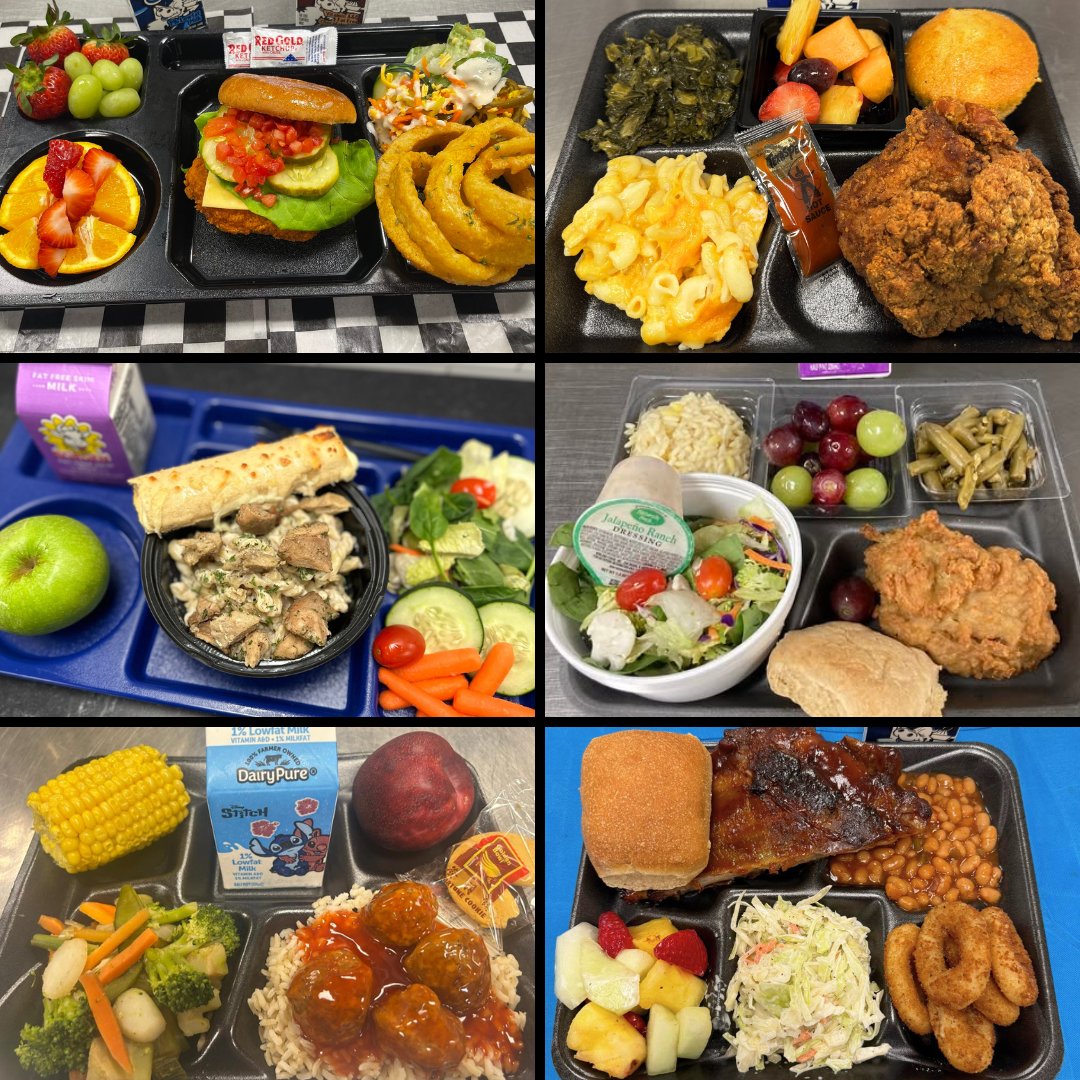 GaDOENutrition's tweet photo. Check out these beautiful entrées served in Georgia schools last week by our teams in Baldwin County, Berrien County, Fulton County, Putnam County, Murray County, and Thomaston-Upson Schools.
Cast your vote for #GaTrayoftheWeek: https://t.co/7z81FZi4zc.
#FuelingGA https://t.co/nVrStpzTvz