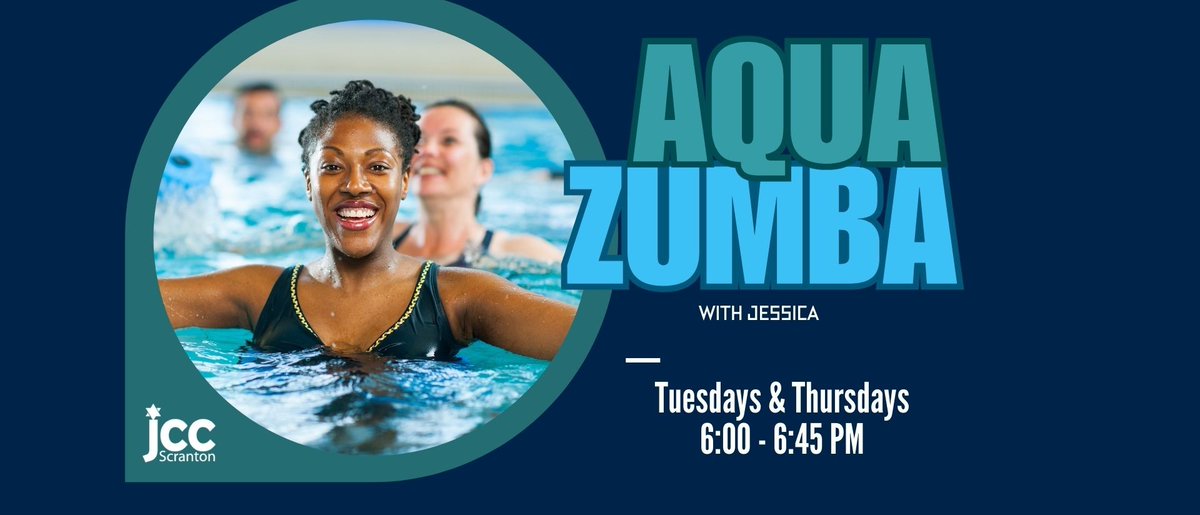 Make a splash with Aqua Zumba at the JCC—where high-energy dance meets a refreshing pool workout for the ultimate cardio party! 💦 Join Jessica Stull on Tuesdays &amp; Thursdays 6:00pm-6:45pm.
