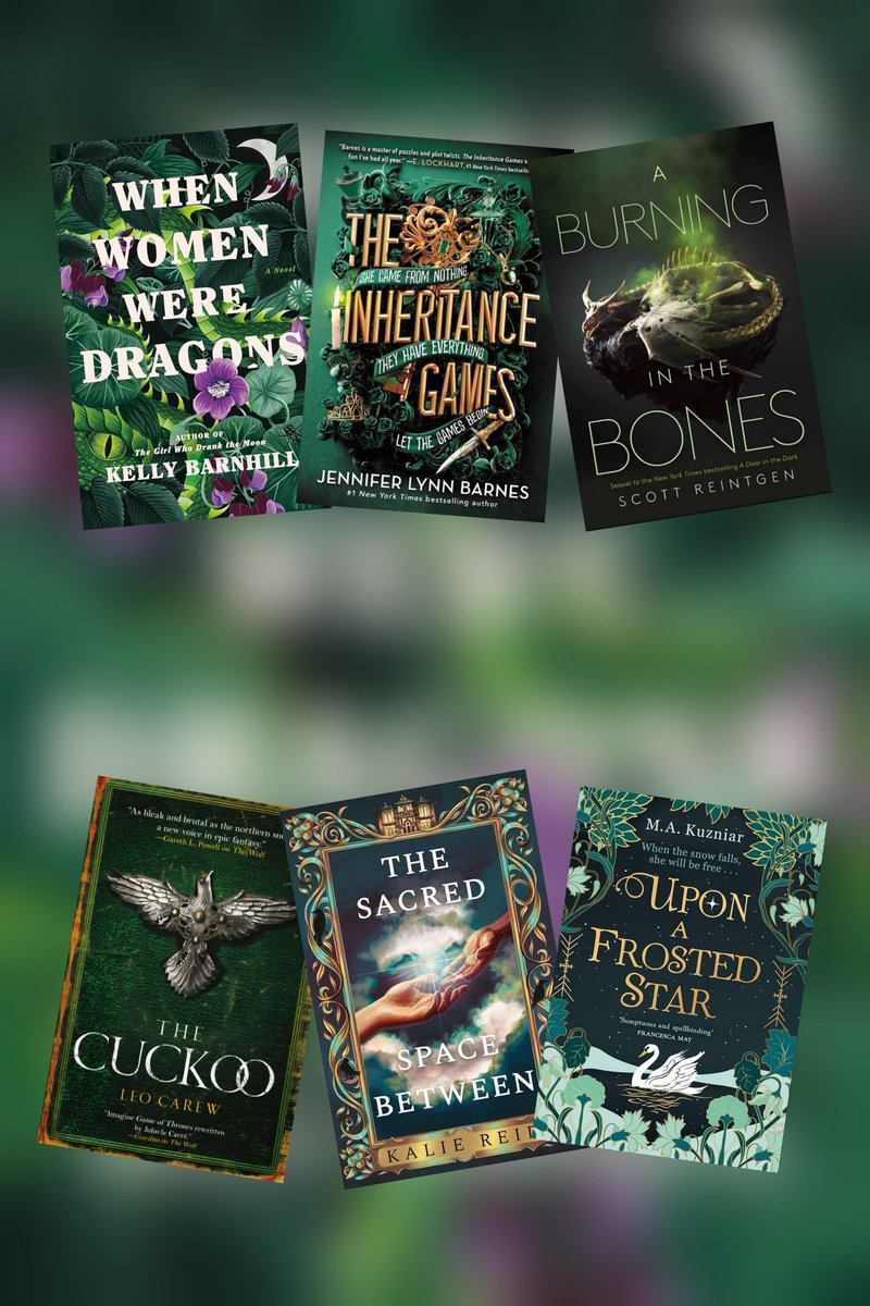 wickedchibiusa's tweet photo. Happy St. Patrick's day! Here are my favorite books with green covers 🍀🍀🍀
#booktwt #bookish #bookre https://t.co/2E35au4LWQ