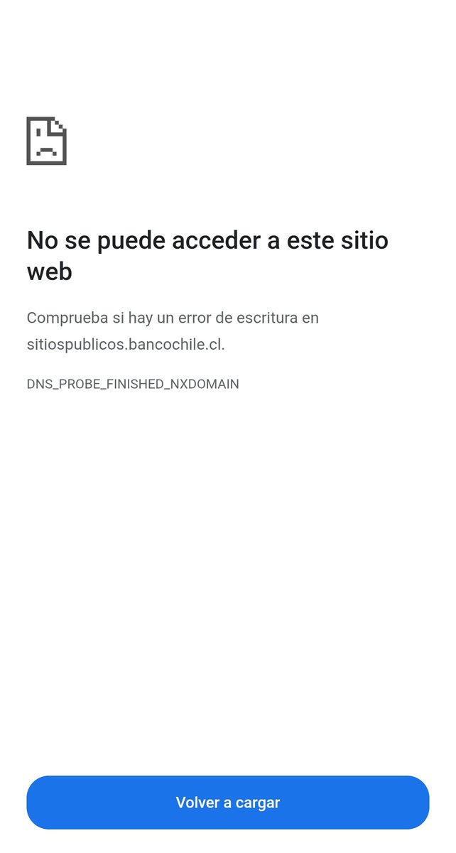 Pablinzz's tweet photo. @bancodechile La app bloqueada y la página abajo https://t.co/FkIqtdU772