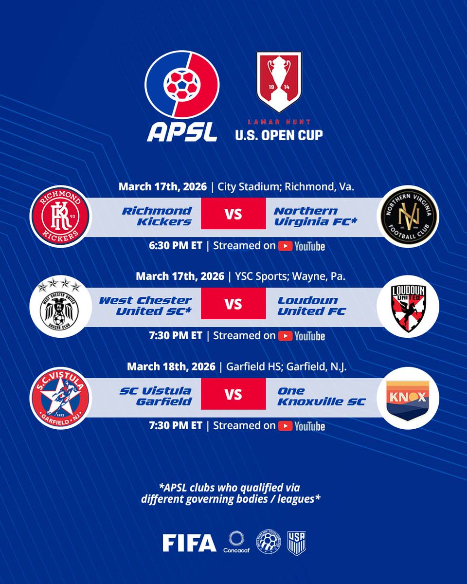 American Premier Soccer League tweet media