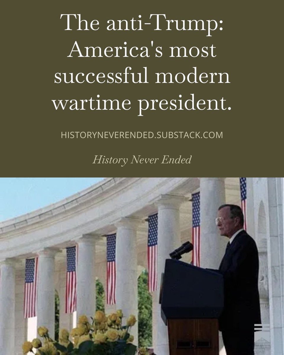 America’s most successful wartime president since 1945 understood the horrors of war, the value of diplomacy, the need to respect allies and the importance of learning from history. He was the anti-Trump. My latest:

open.substack.com/pub/historynev…