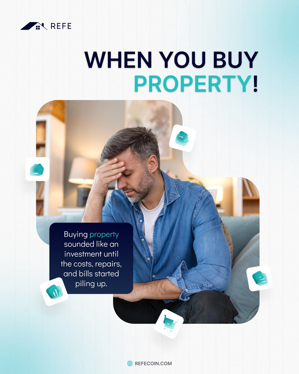 REFECOIN's tweet image. Ever thought owning property was the only way to win in real estate?
But what if you could skip all that?
✨ Just mint.
Track real estate value.

#FutureOfRealEstate #InvestSmarter #REFE