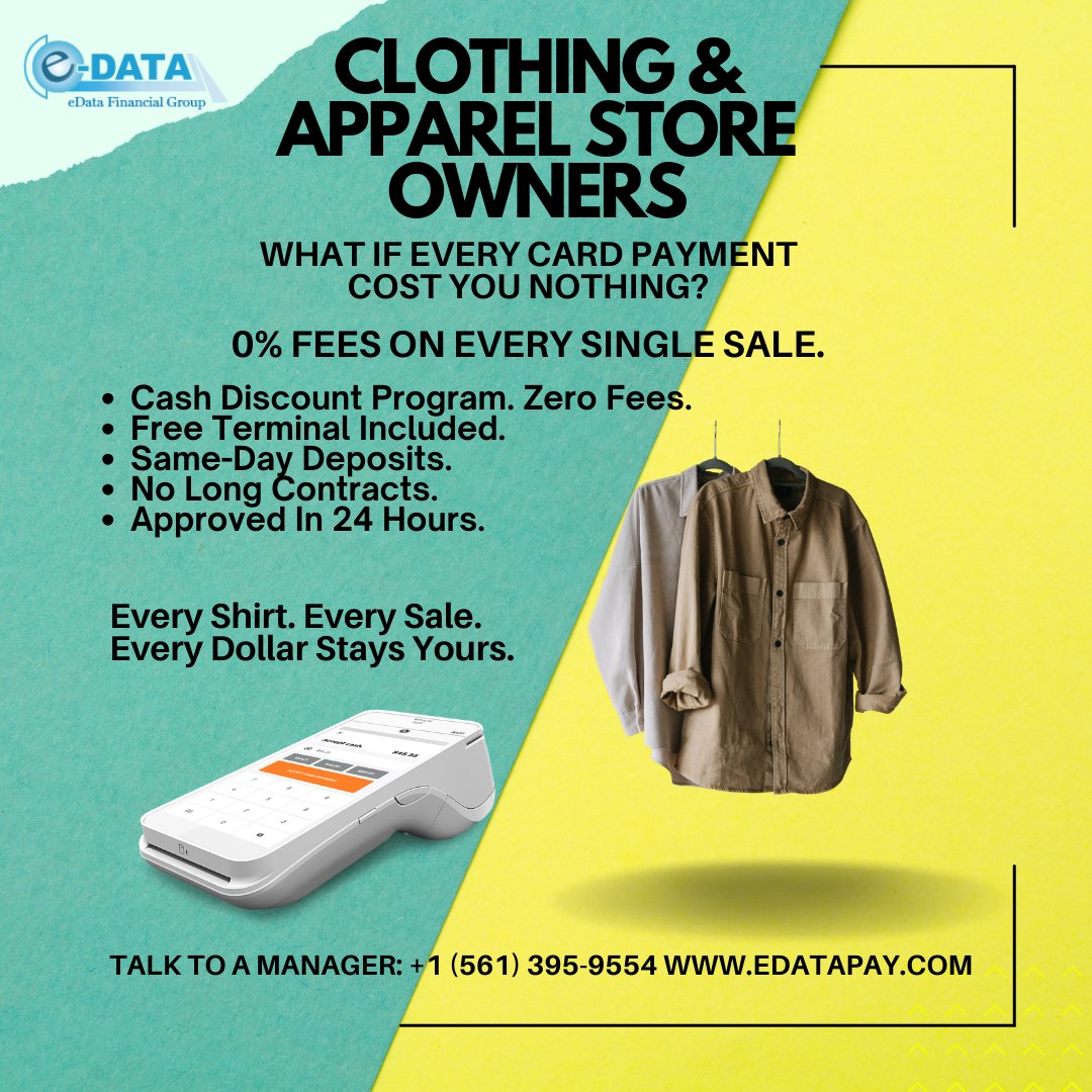 Good news for every clothing and apparel store owner out there.
Your store is stocked with the latest styles. Your customers come in and find exactly what they are looking for. Every sale feels like a win. But every card payment that goes through your register has a percentage...
