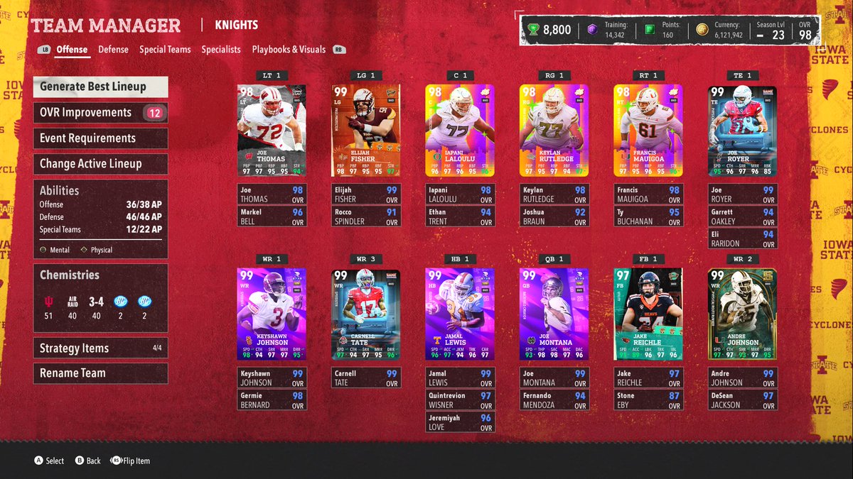 Mut_NRG's tweet photo. Weekly Team Update⚡️⚡️⚡️

Team Chems:
51 Team
Chime Strat Item

Air Raid O
Blue Chip Mendoza and Love

3-4 D

6mil + coins
Ready for End game⛈️⚡️⛈️ https://t.co/0mhdPhKTVu